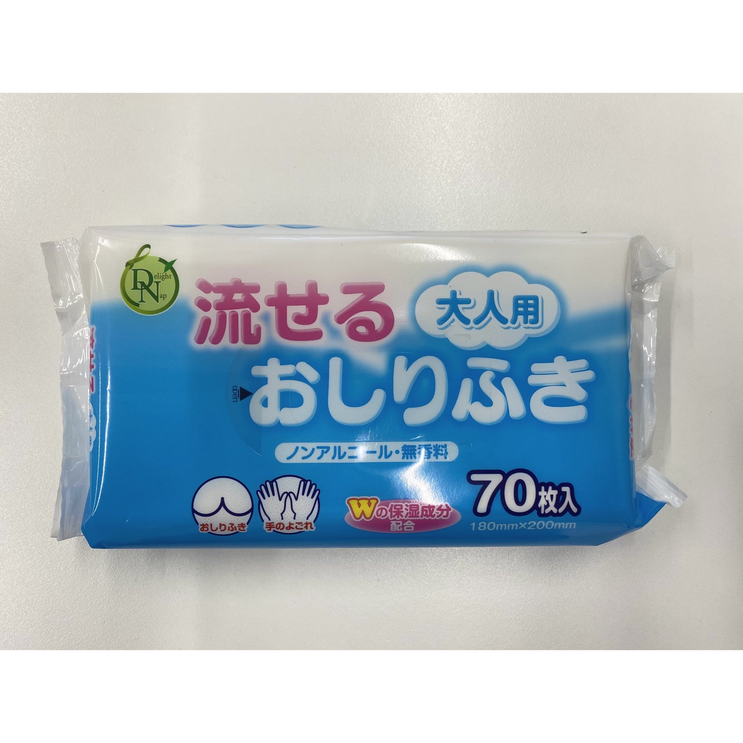 ＤＮ流せる大人用おしりふき ７０枚