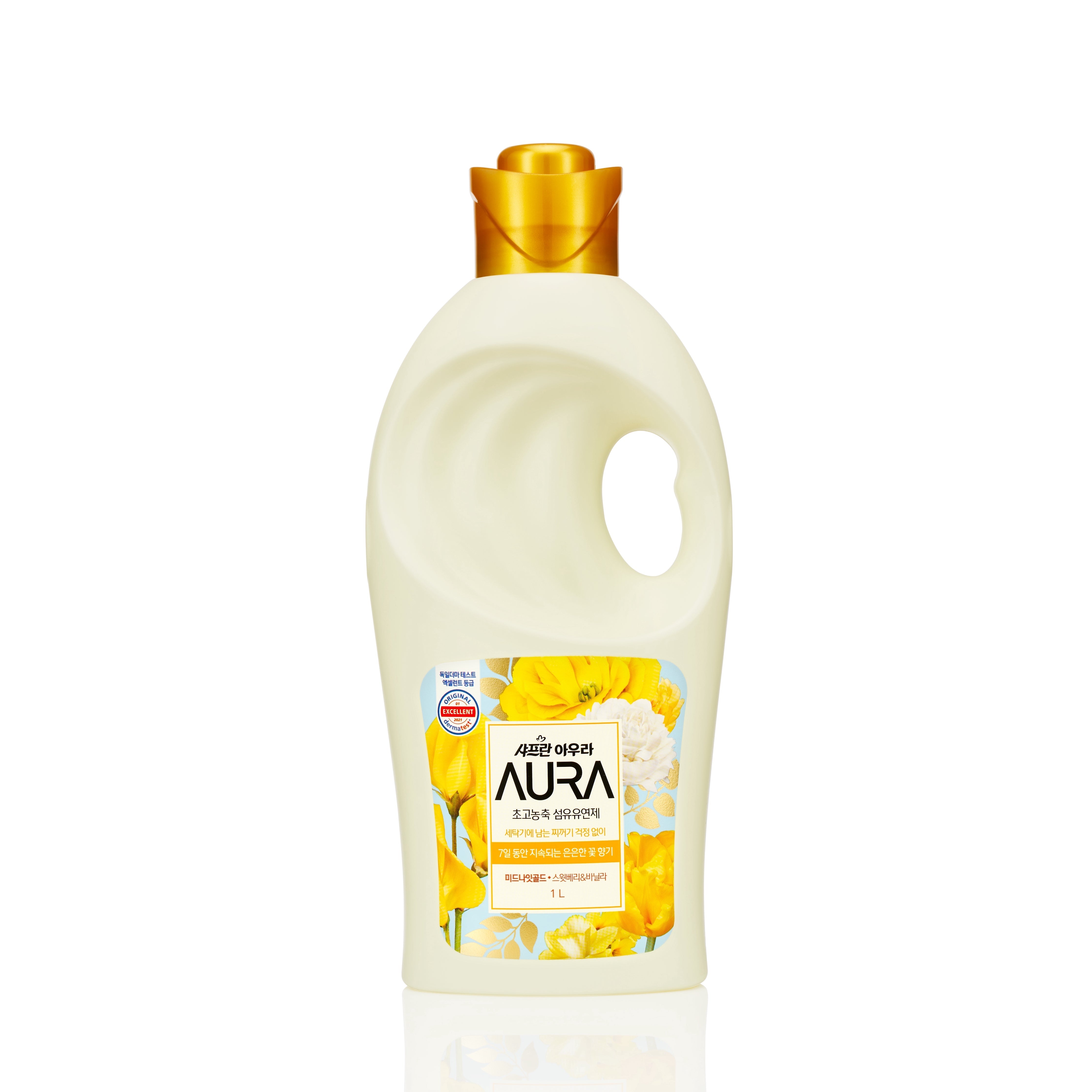 香りサフロン柔軟剤AURA ミッドナイトゴールド本体１L 1L – トライアル 